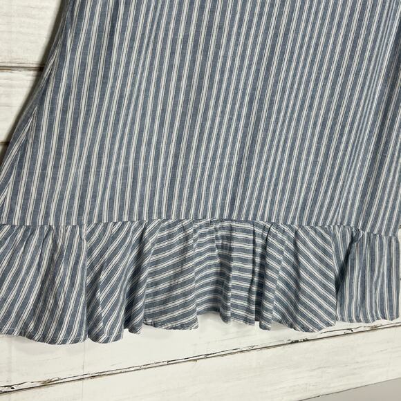 Rails Diana Sicily Striped Mini Dress Linen Blend Size Medium - Picture 7 of 11